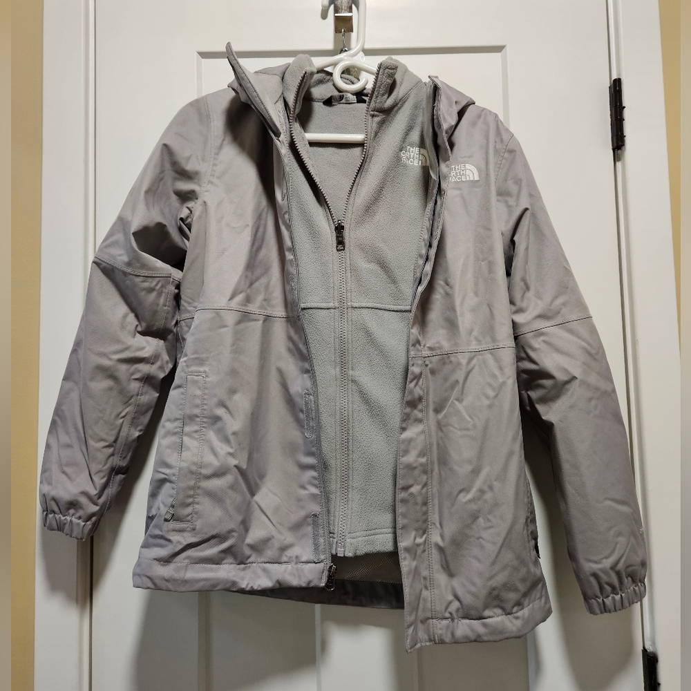 The North Face Gray Youth Jacket Size 14/16